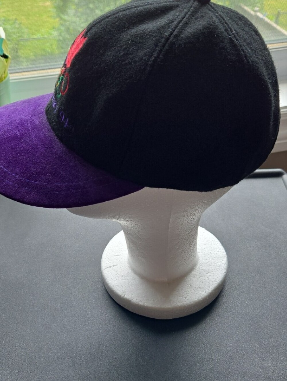 Lillehammer '94 Black & Purple Embroidered Vintage Olympic Cap - Picture 4 of 12